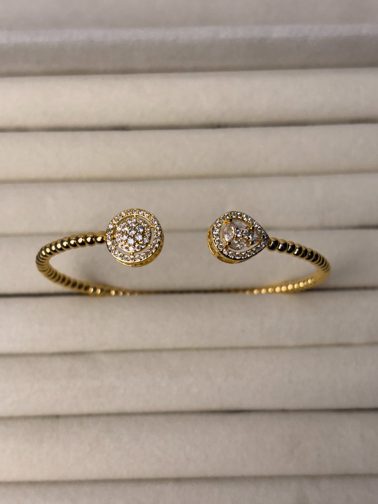 cuff bracelet with diamond