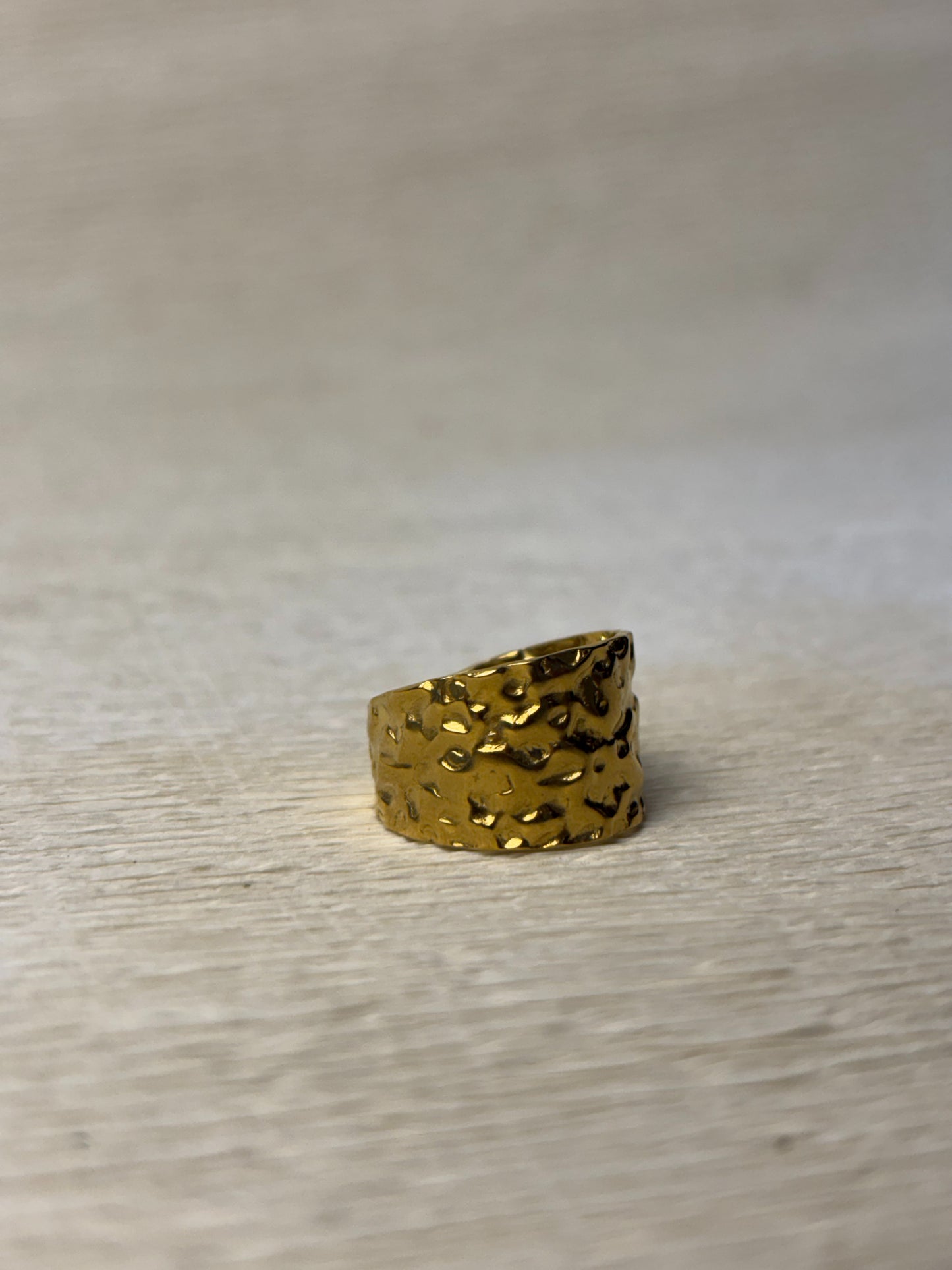 hammered ring free size